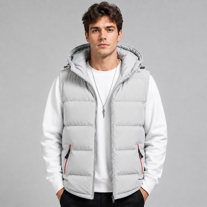 Kirby | Cosy Hooded Padded Gilet Bodywarmer