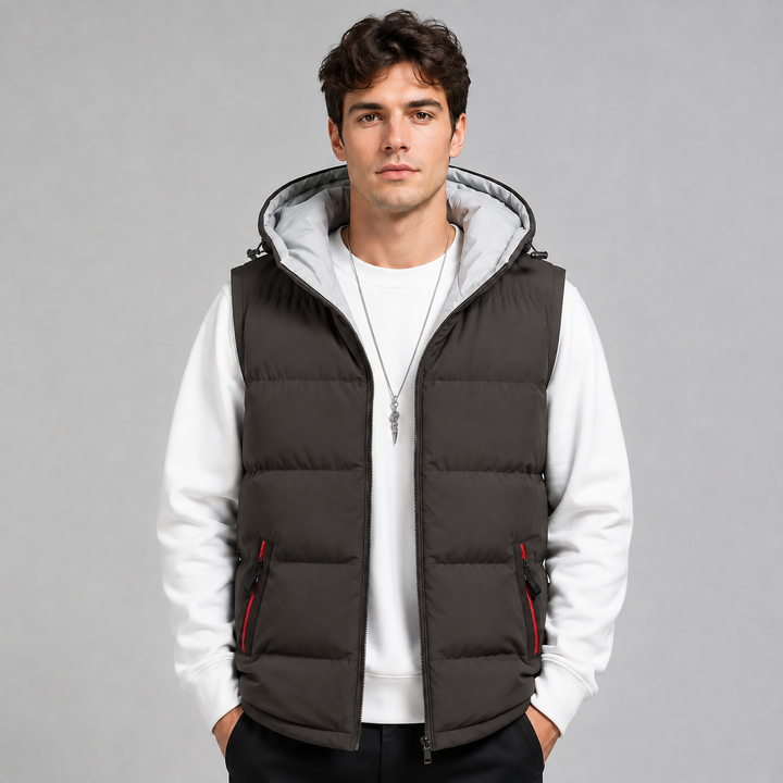 Riordan | Warm Hooded Bodywarmer for Men