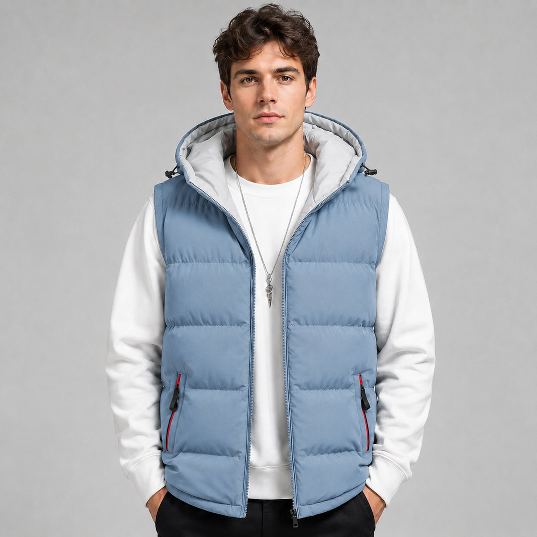 Riordan | Warm Hooded Bodywarmer for Men