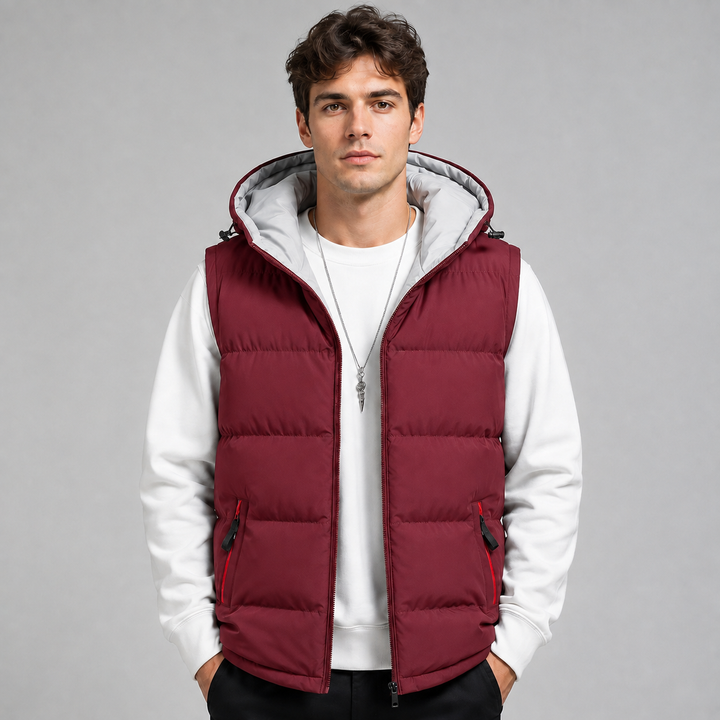 Riordan | Warm Hooded Bodywarmer for Men