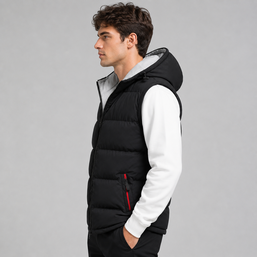 Kirby | Cosy Hooded Padded Gilet Bodywarmer