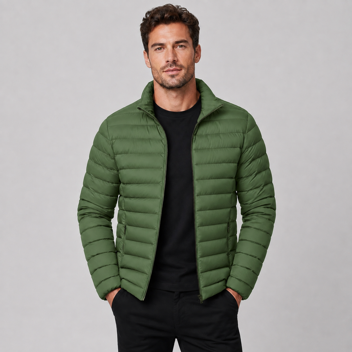 Lance | Sleek Quilted Puffer Jacket Stand Collar