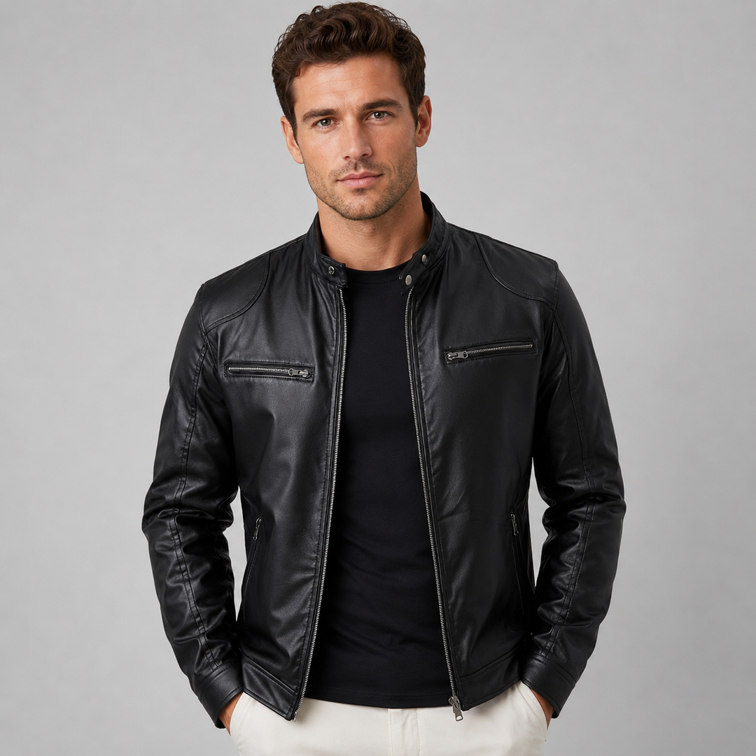 Ulysses | Stylish Leather Jacket Men Biker