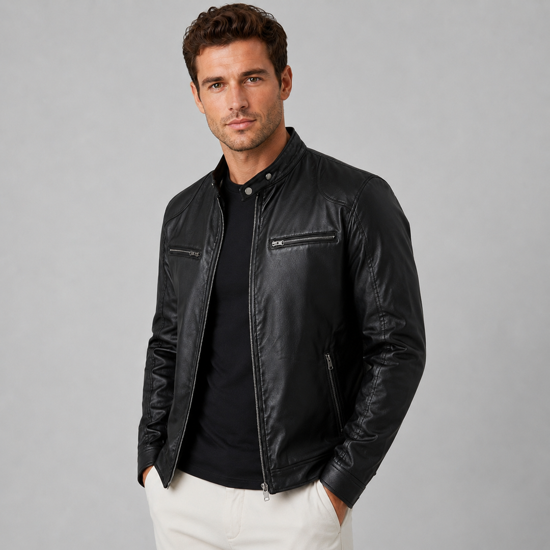 Ulysses | Stylish Leather Jacket Men Biker