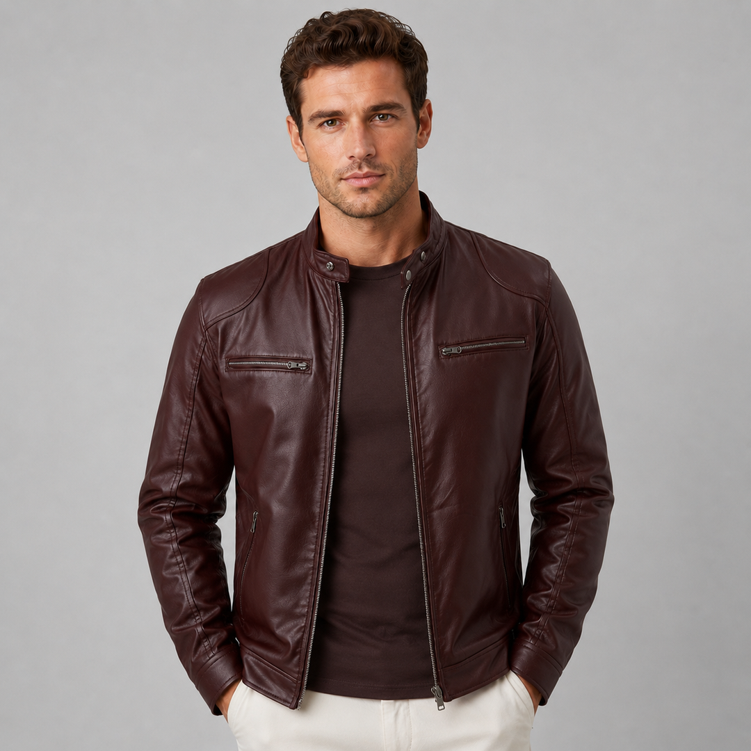 Ulysses | Stylish Leather Jacket Men Biker