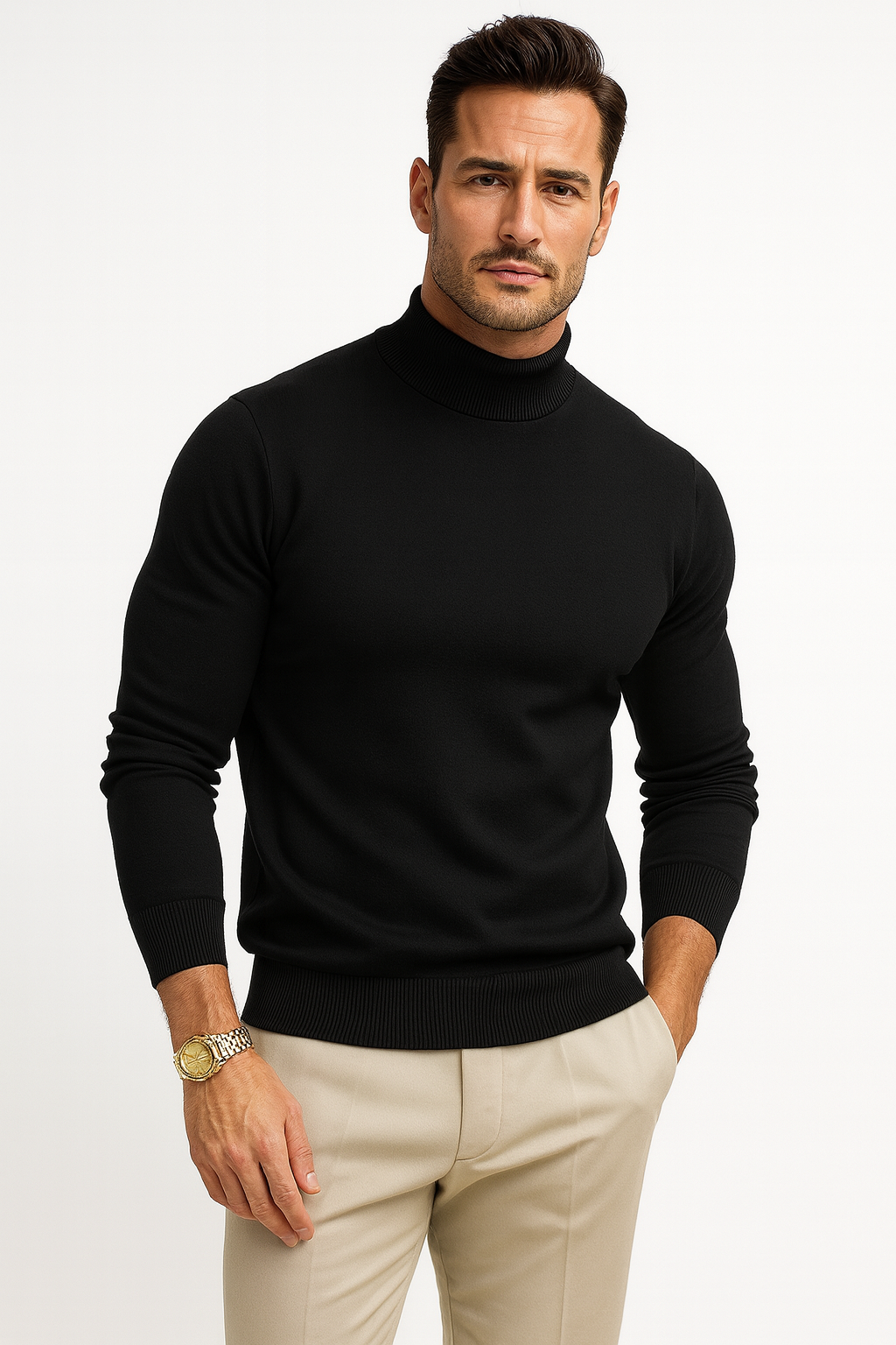 Jonah | Soft Regular-Fit Turtleneck Sweater for Men