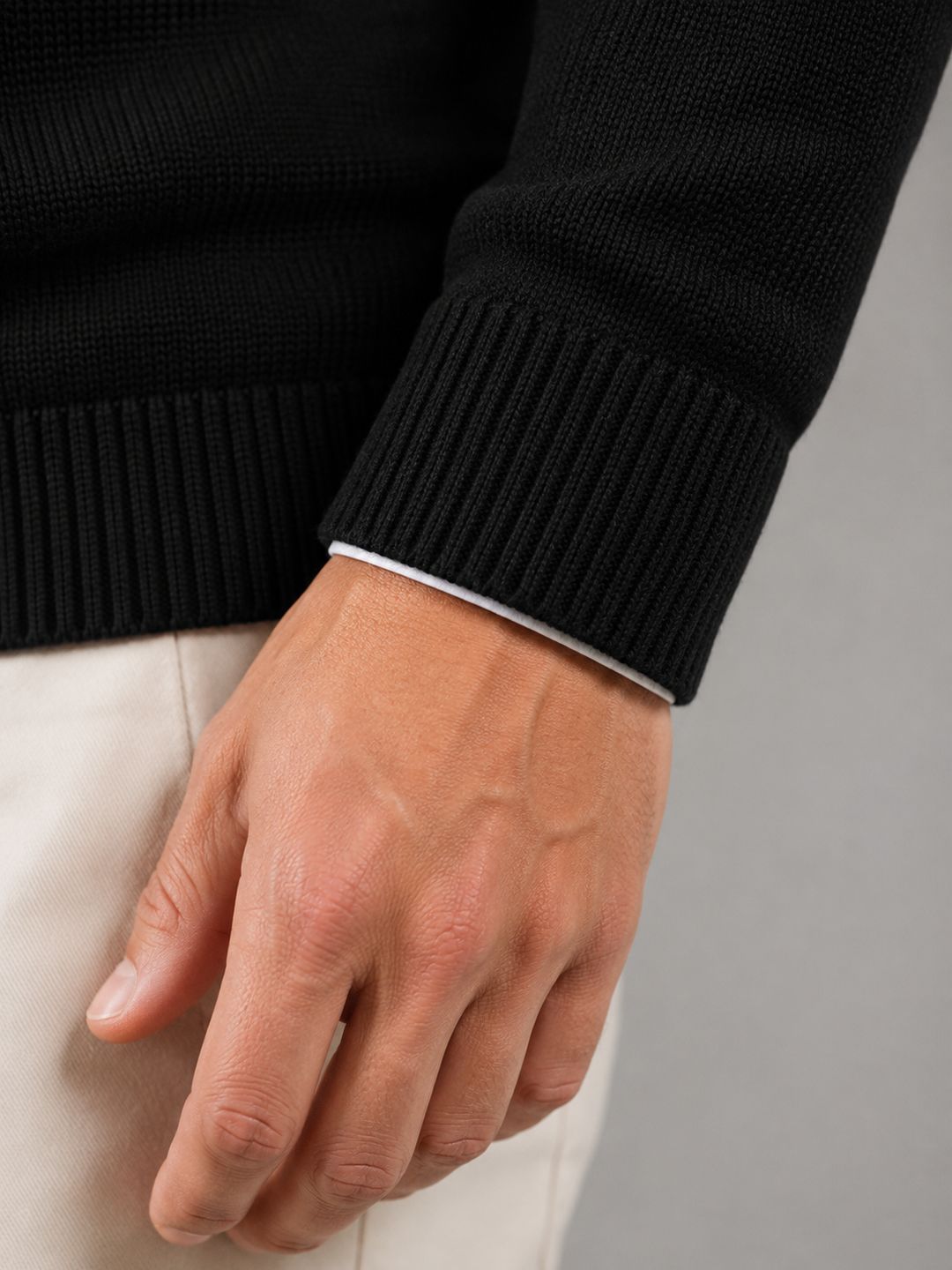 Jarrett | Stylish Quarter Zip Mock Neck Jumper