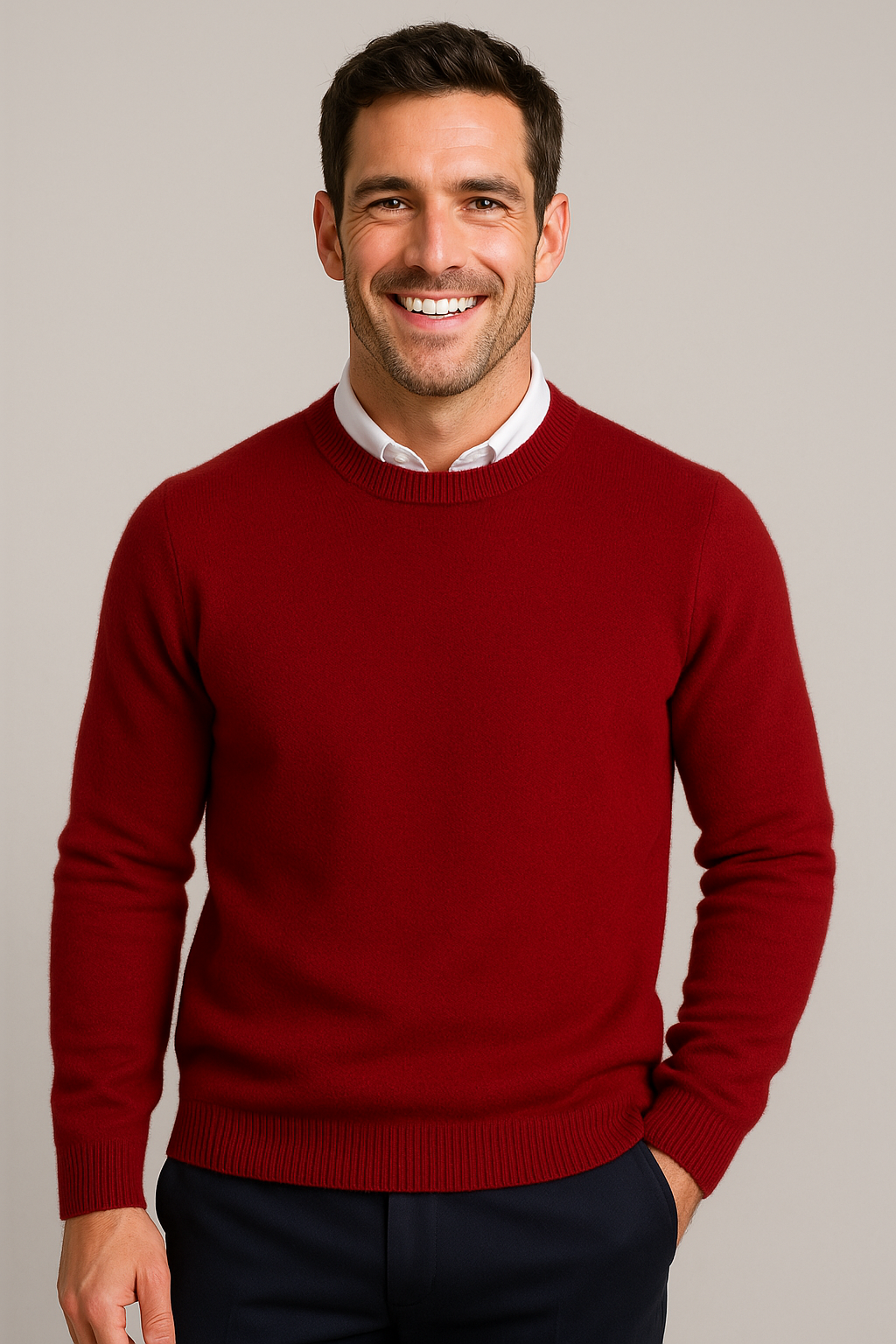 Reeve | Classic Round-Neck Jumper for Men
