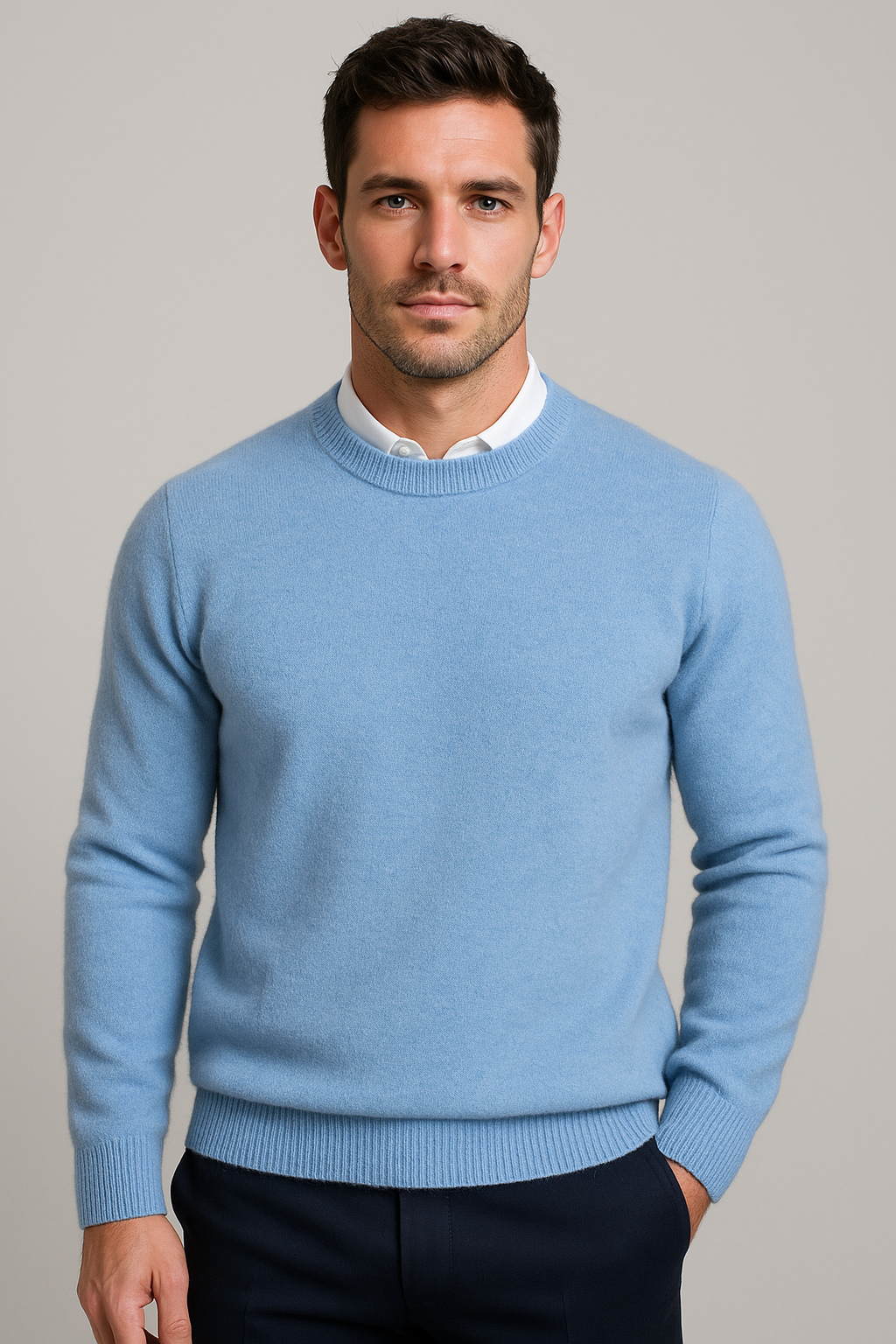 Reeve | Classic Round-Neck Jumper for Men