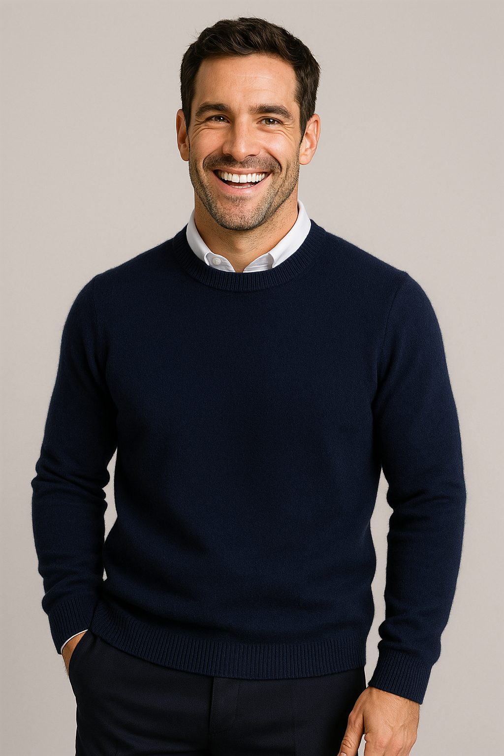 Reeve | Classic Round-Neck Jumper for Men