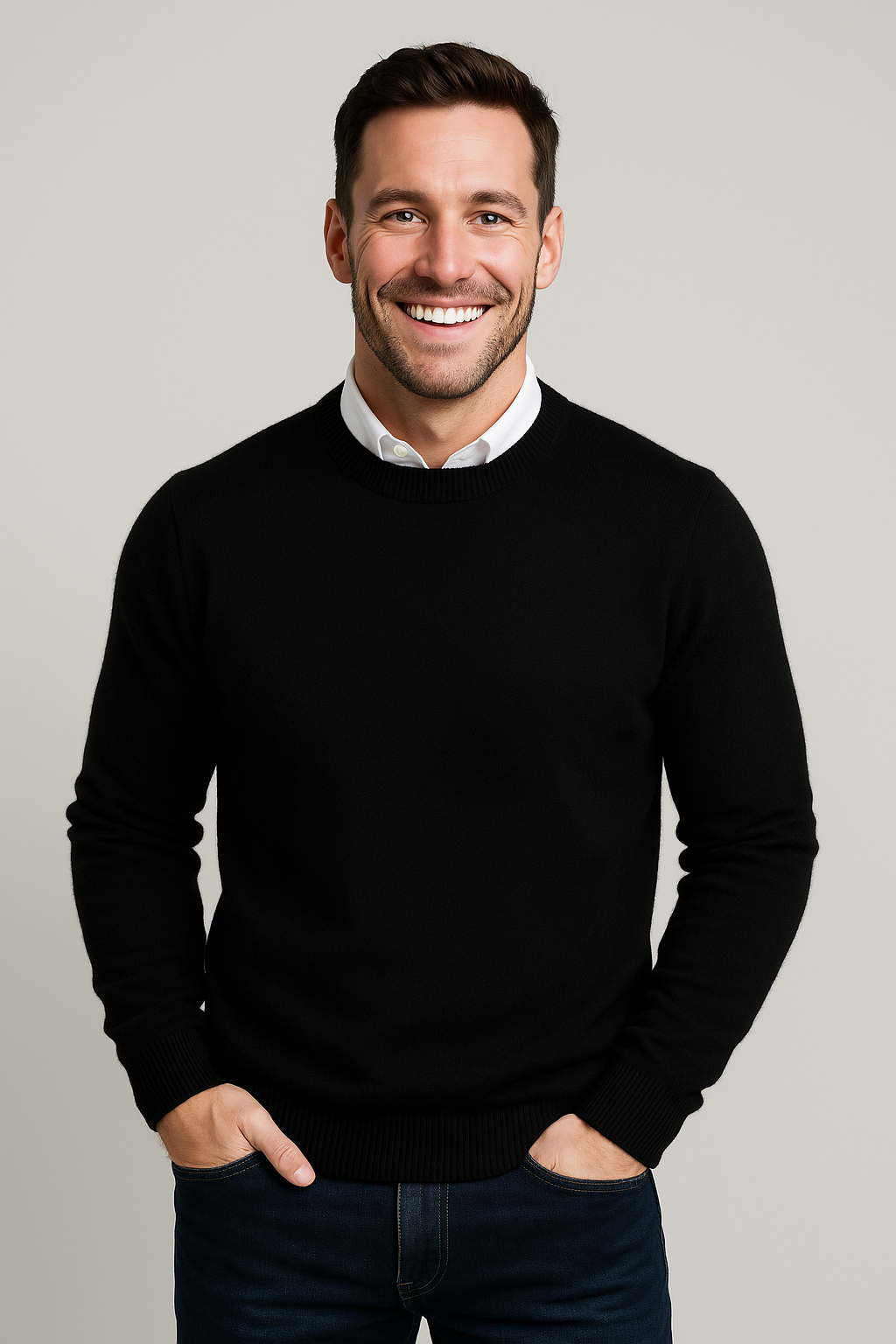 Reeve | Classic Round-Neck Jumper for Men