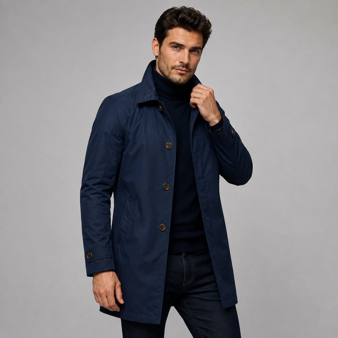 Vincent | Effortless Tailored Longline Coat for Men