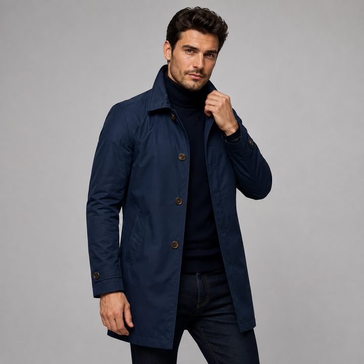 Vincent | Effortless Tailored Longline Coat for Men