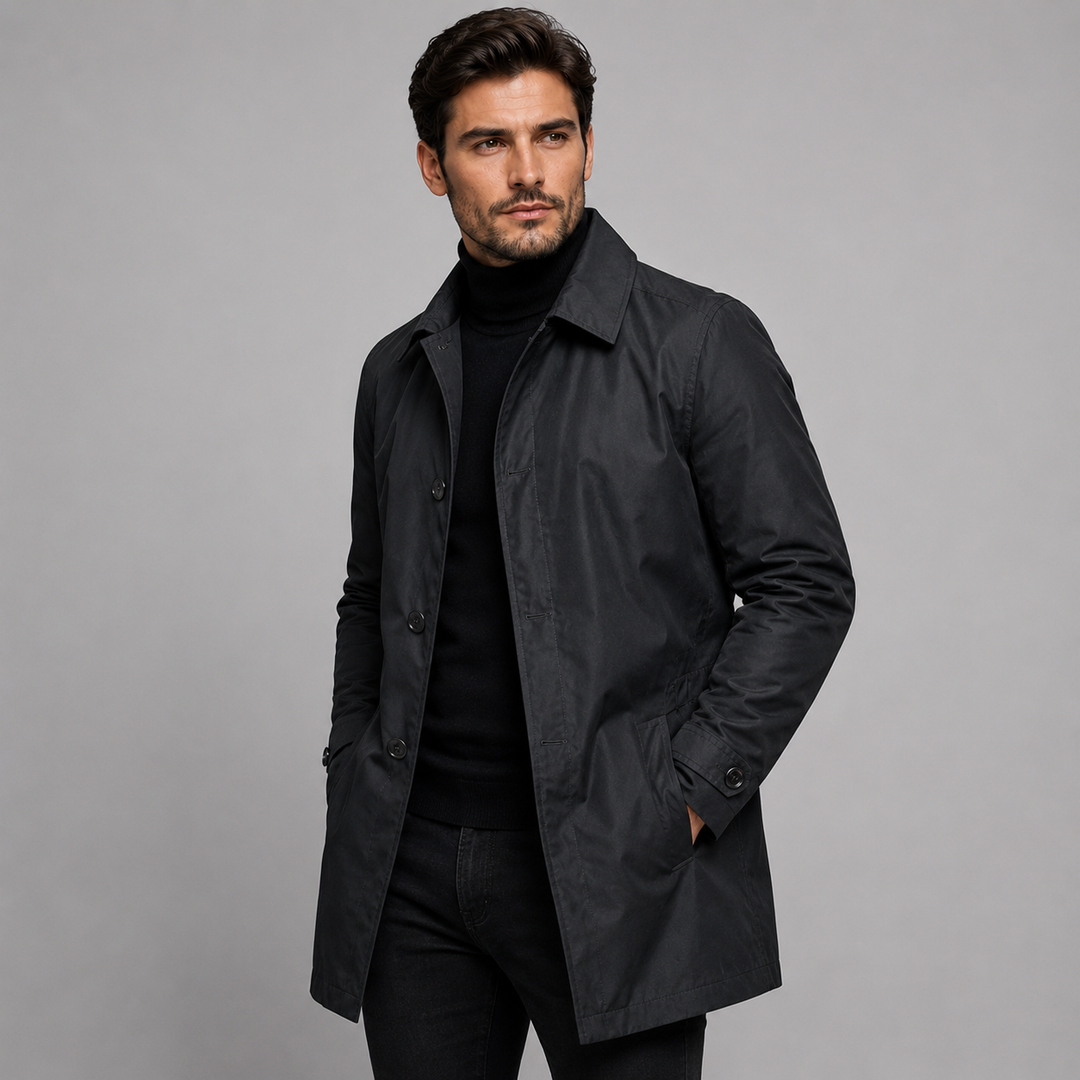 Vincent | Effortless Tailored Longline Coat for Men