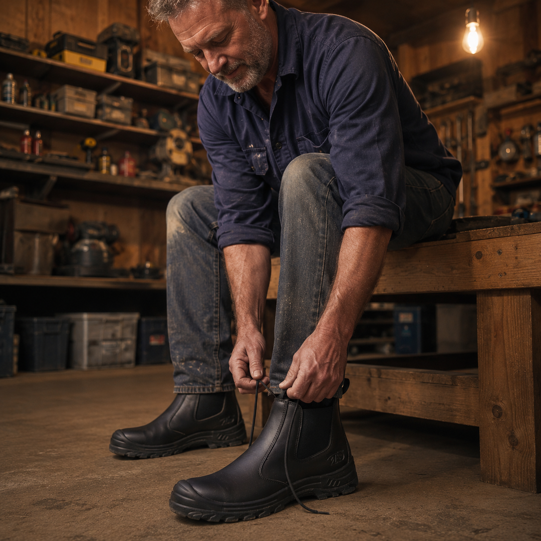 Theodore | Sturdy Steel Toe Work Boots for Men