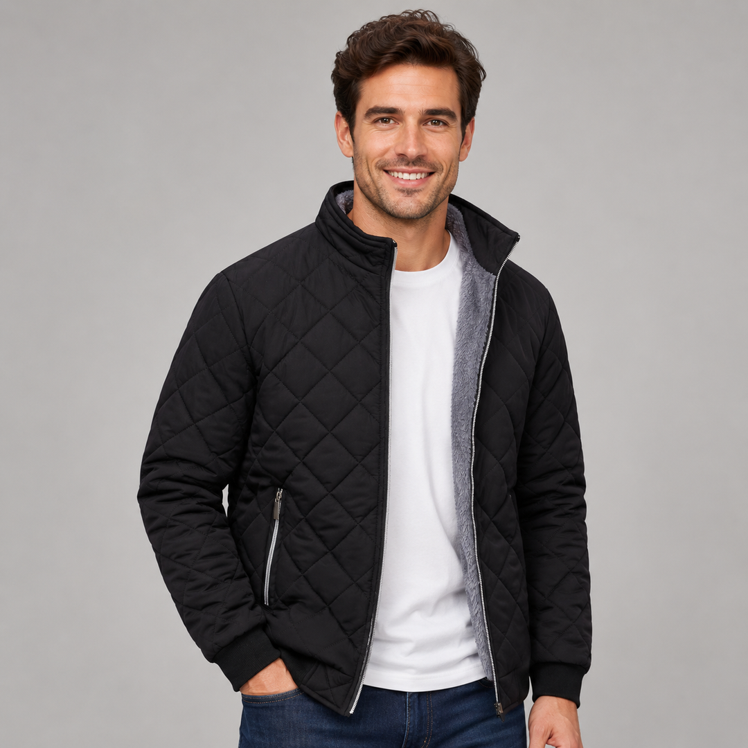Michael | Relaxed Quilted Stand-Collar Jacket for Men