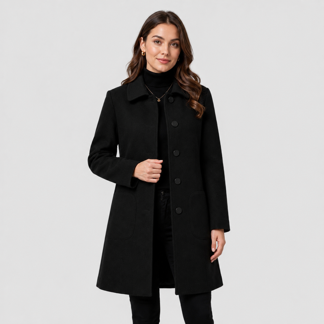 Morwenna | Smart Longline Wool Coat