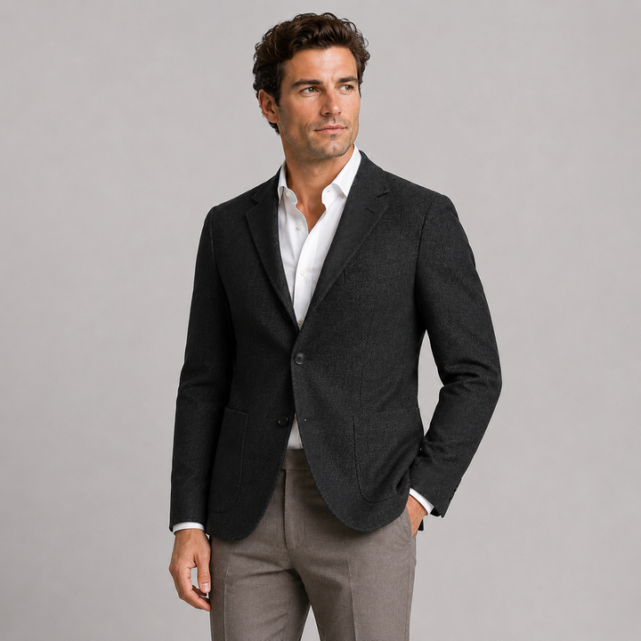 Townsend | Elegant Tailored Herringbone Blazer for Men
