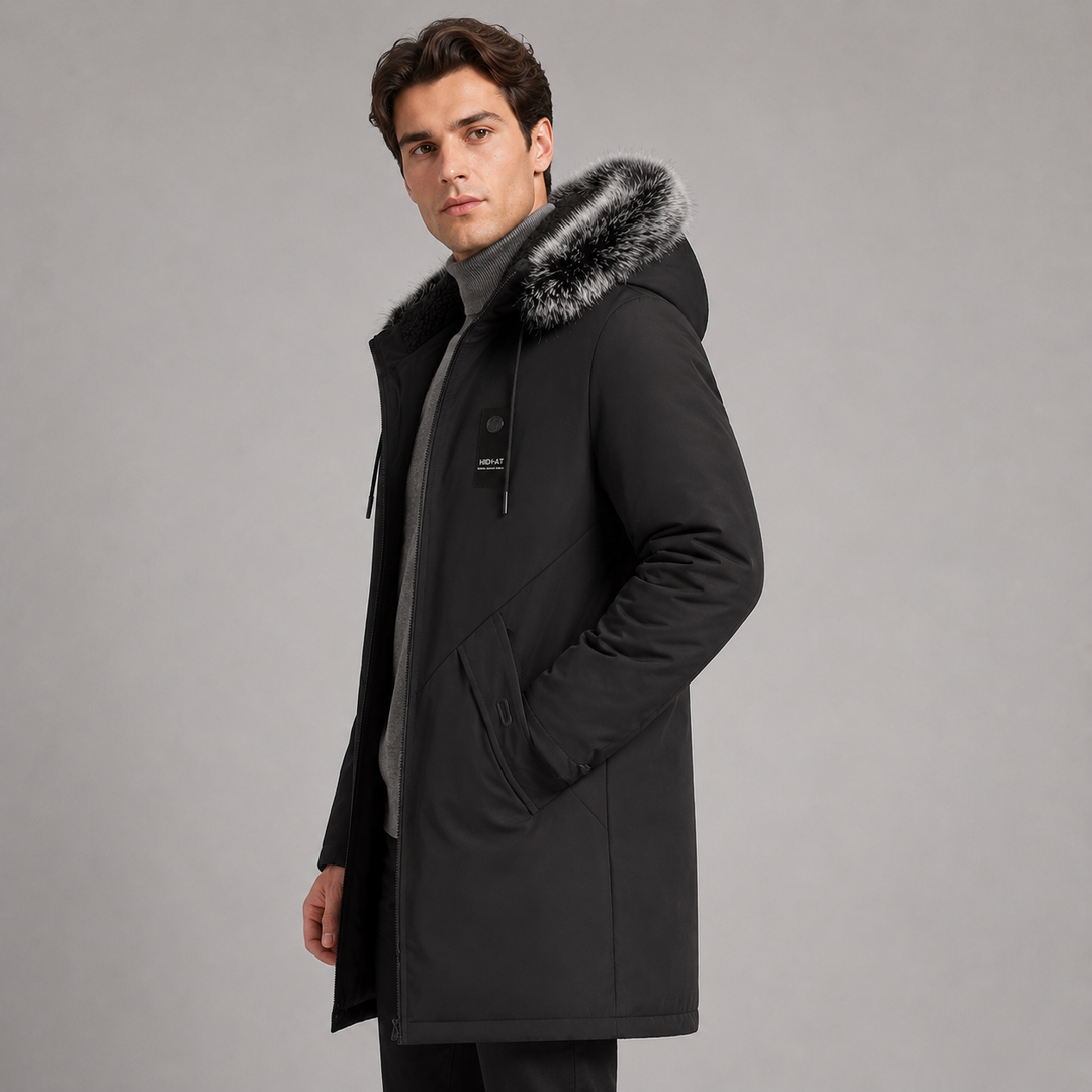Bryn | Warm Hooded Parka Coat for Men