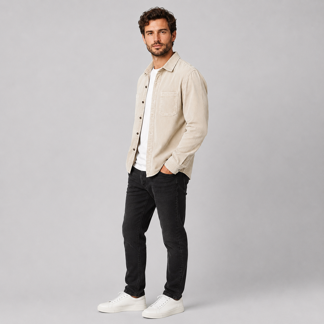 Stafford | Casual Corduroy Overshirt for Men