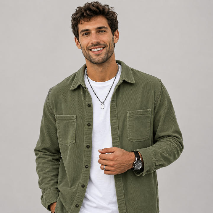 Stafford | Casual Corduroy Overshirt for Men