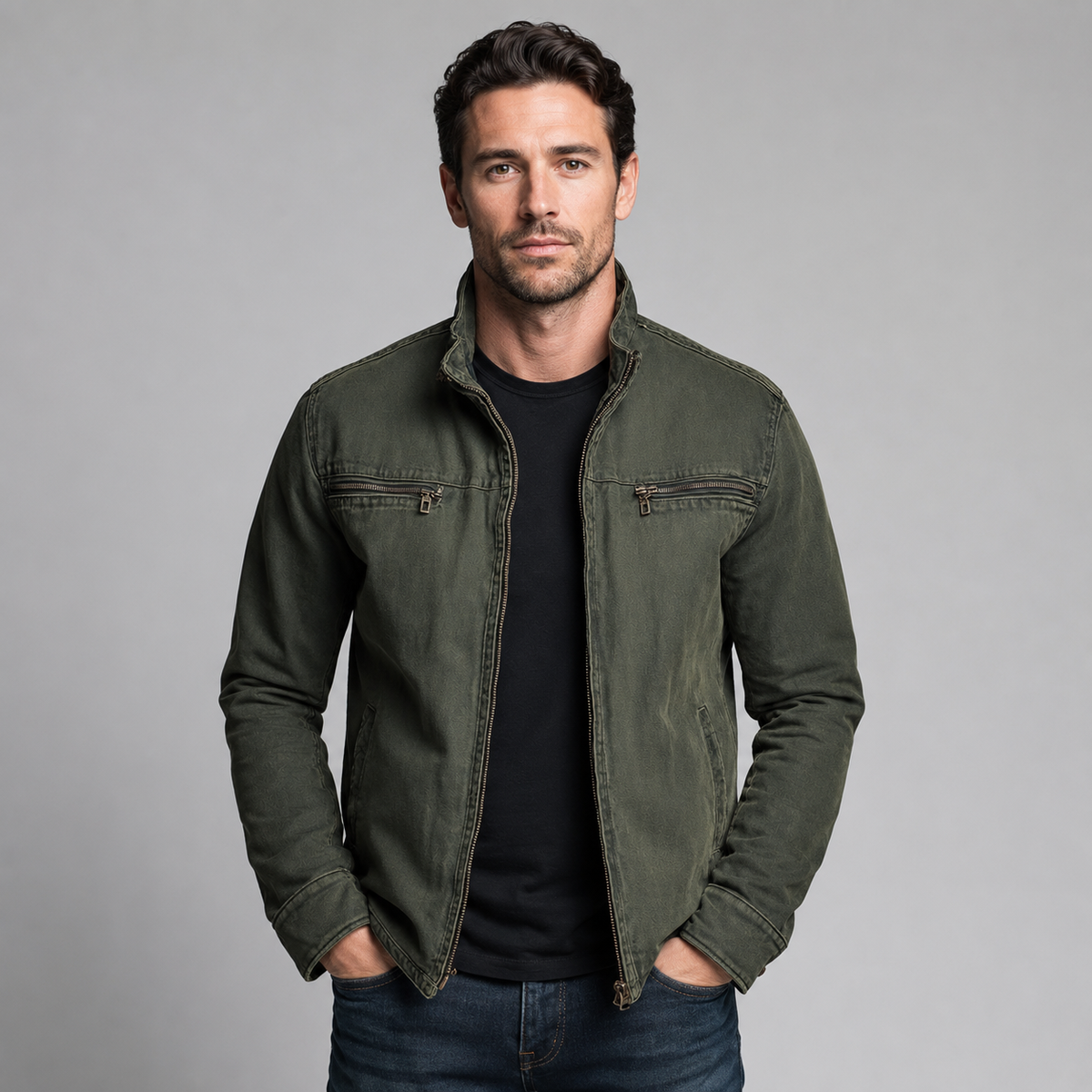 Octavian | Casual Cotton Jacket for Men