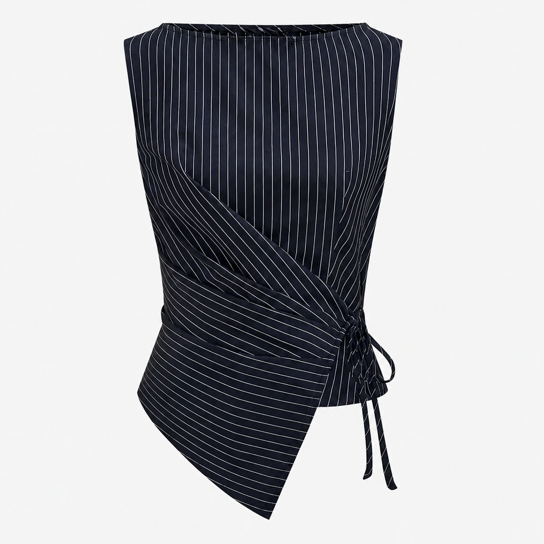 Octavia | Modern Pinstripe Wide Leg Trouser Co-ord Set for Women