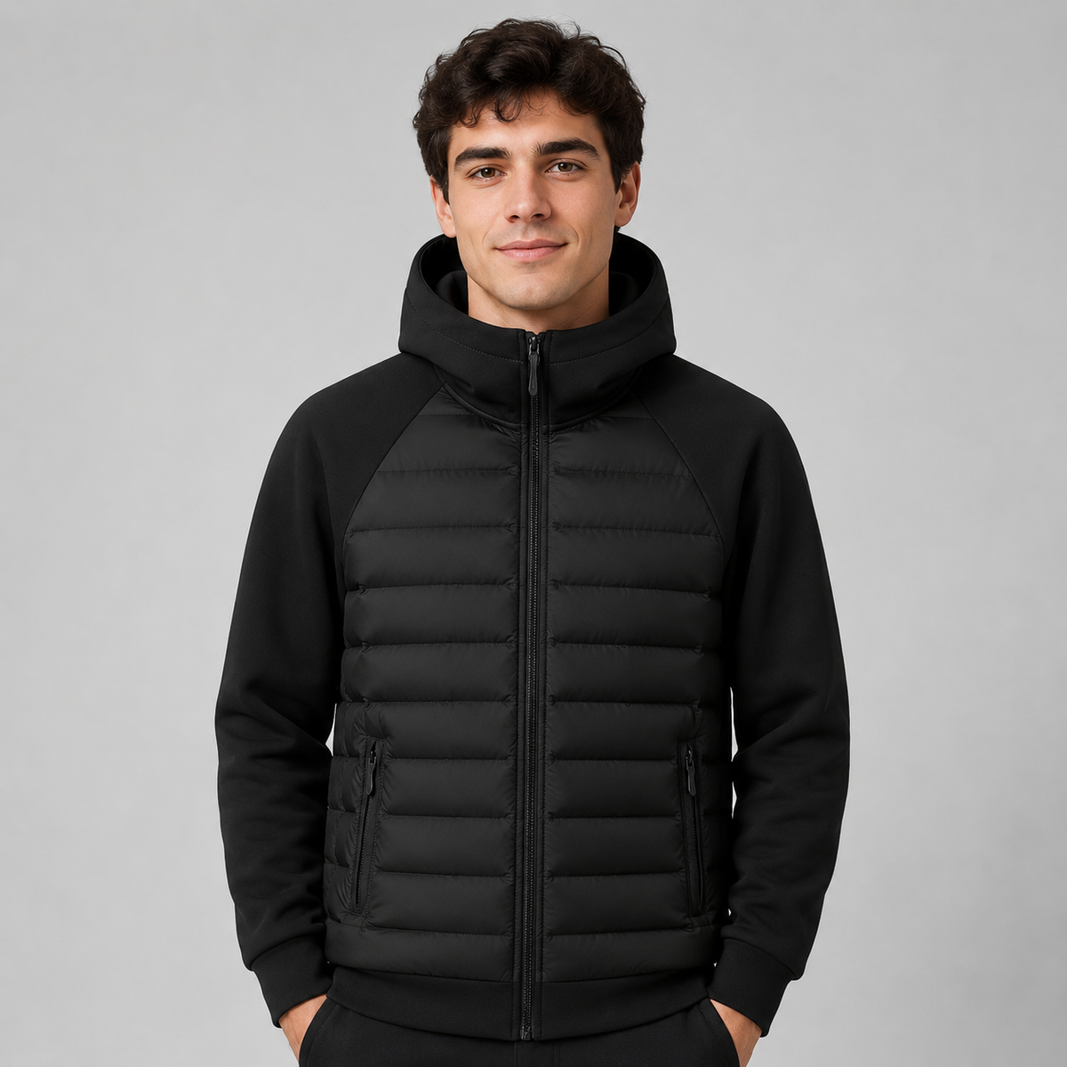 Conan | Warm Hooded Quilted Puffer Jacket for Men
