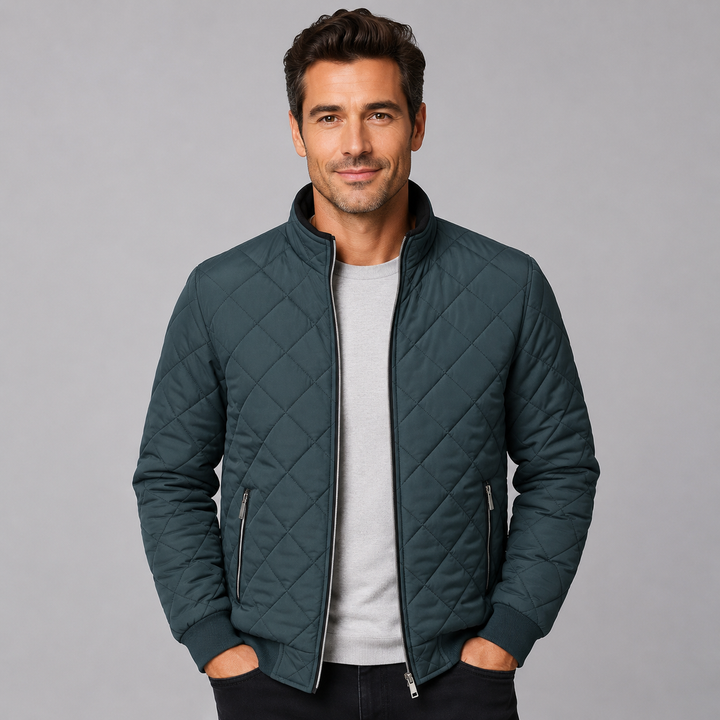 Michael | Relaxed Quilted Stand-Collar Jacket for Men