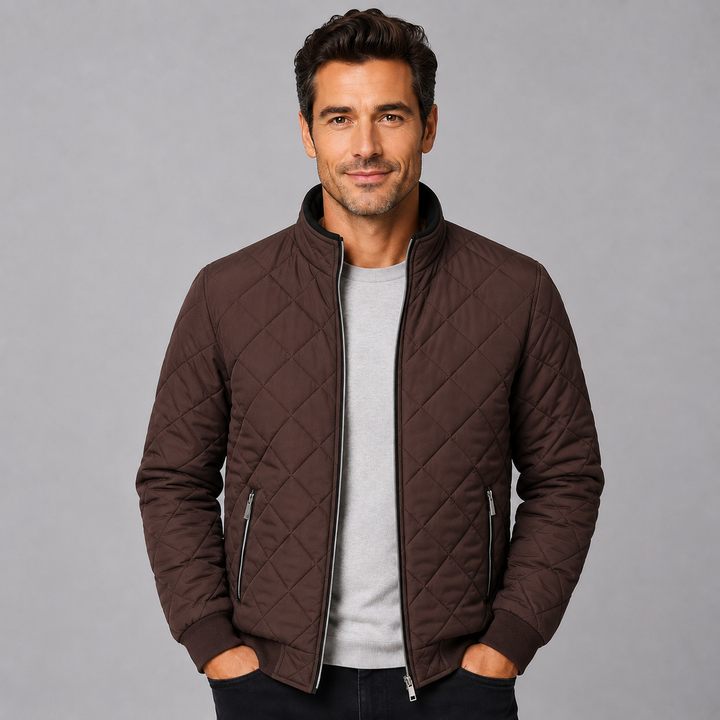 Michael | Relaxed Quilted Stand-Collar Jacket for Men