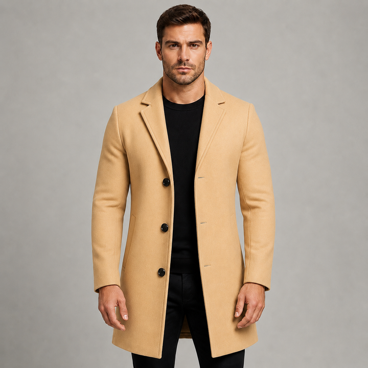 Grady | Refined Tailored Overcoat for Men