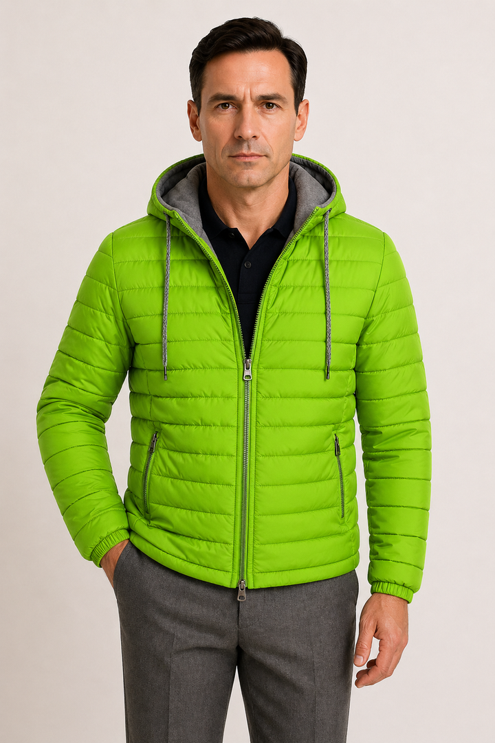 Vaughn | Lightweight Quilted Hooded Jacket for Men