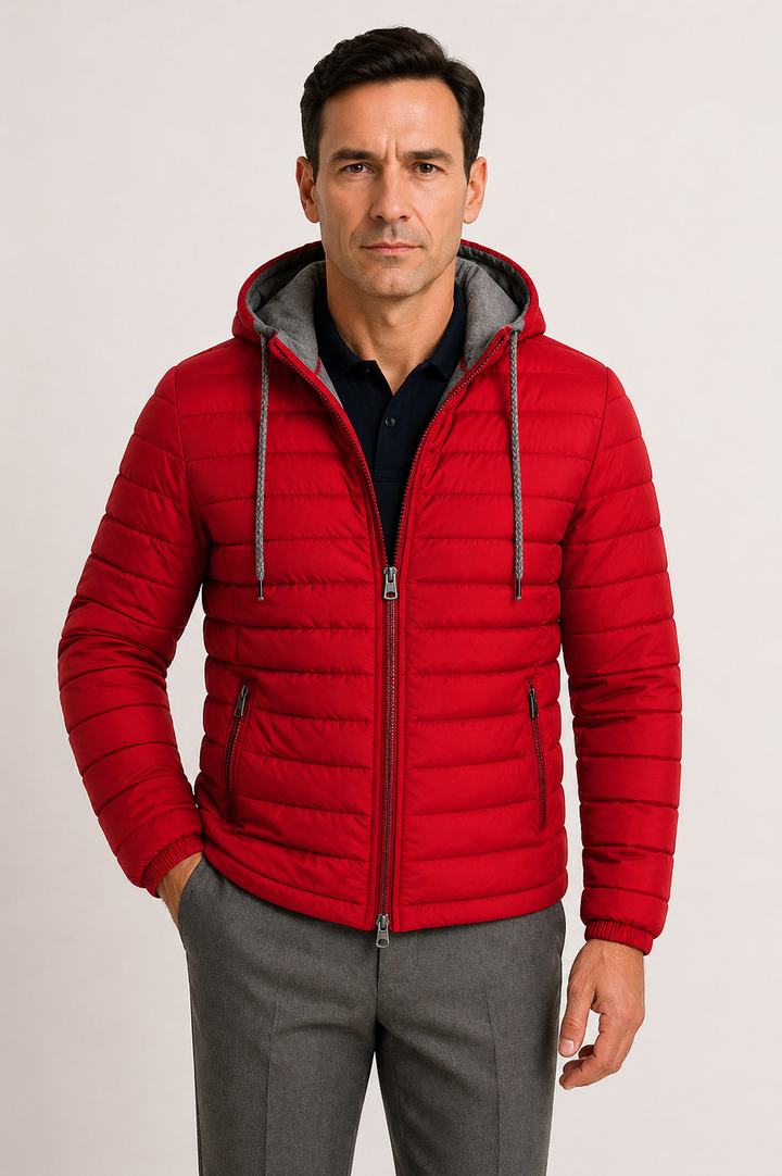 Vaughn | Lightweight Quilted Hooded Jacket for Men