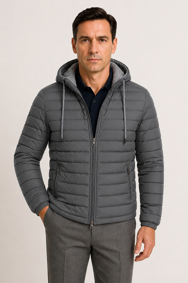 Vaughn | Lightweight Quilted Hooded Jacket for Men