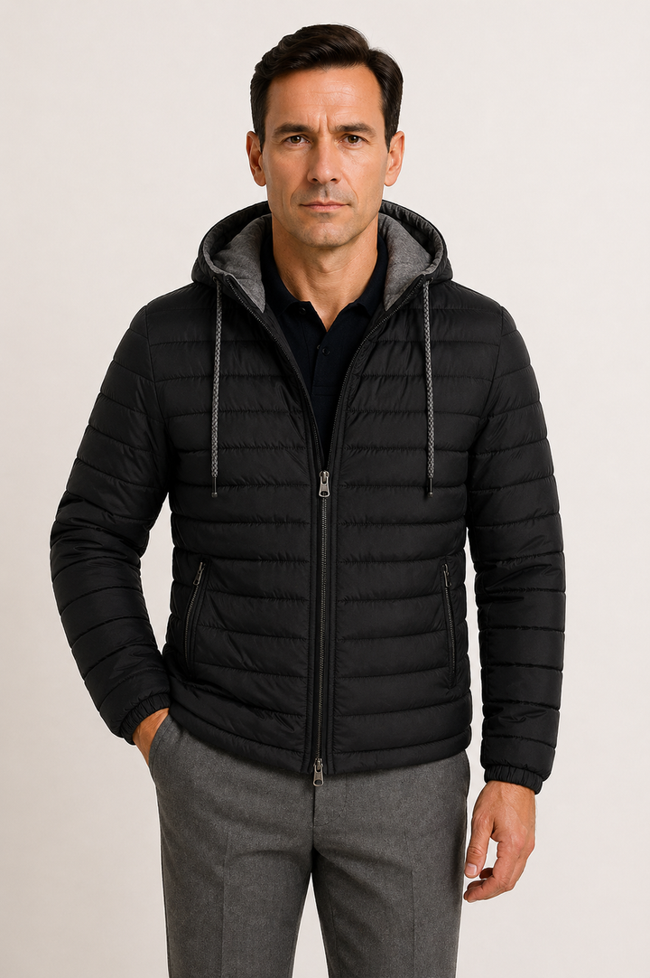 Vaughn | Lightweight Quilted Hooded Jacket for Men