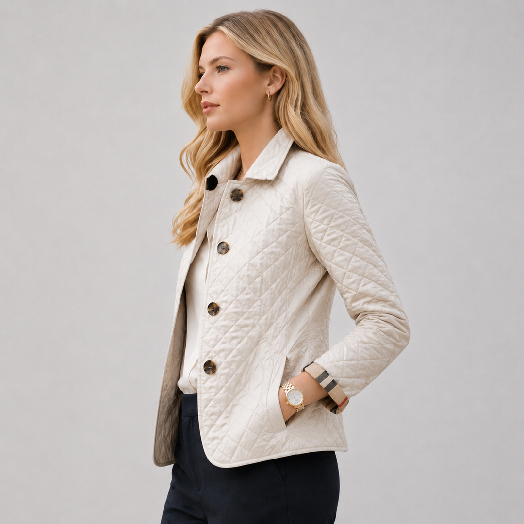 Maisie | Smart Quilted Button Jacket