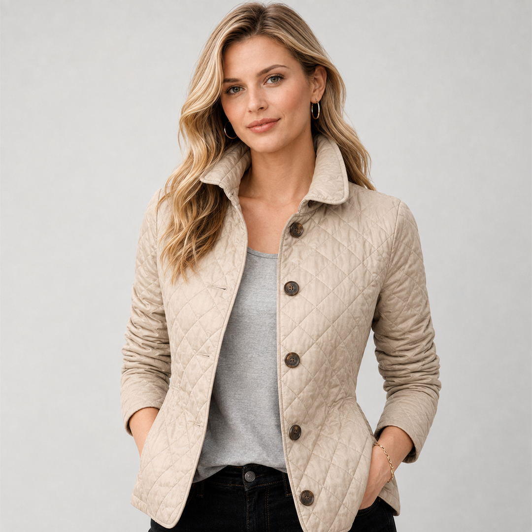 Maisie | Smart Quilted Button Jacket