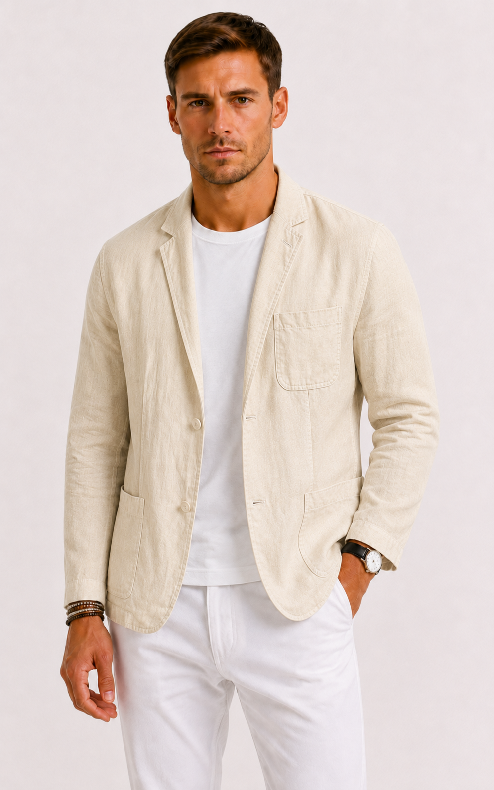 Rory | Relaxed Linen Blend Blazer for Men's Tailoring