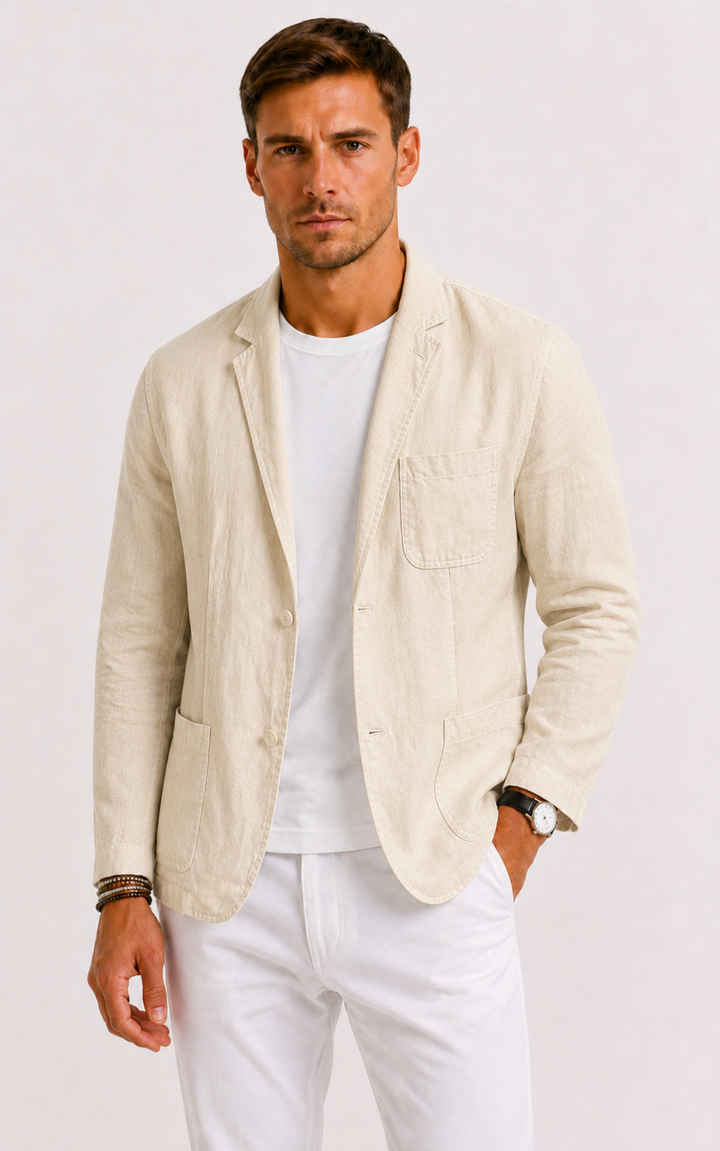 Rory | Relaxed Linen Blend Blazer for Men's Tailoring