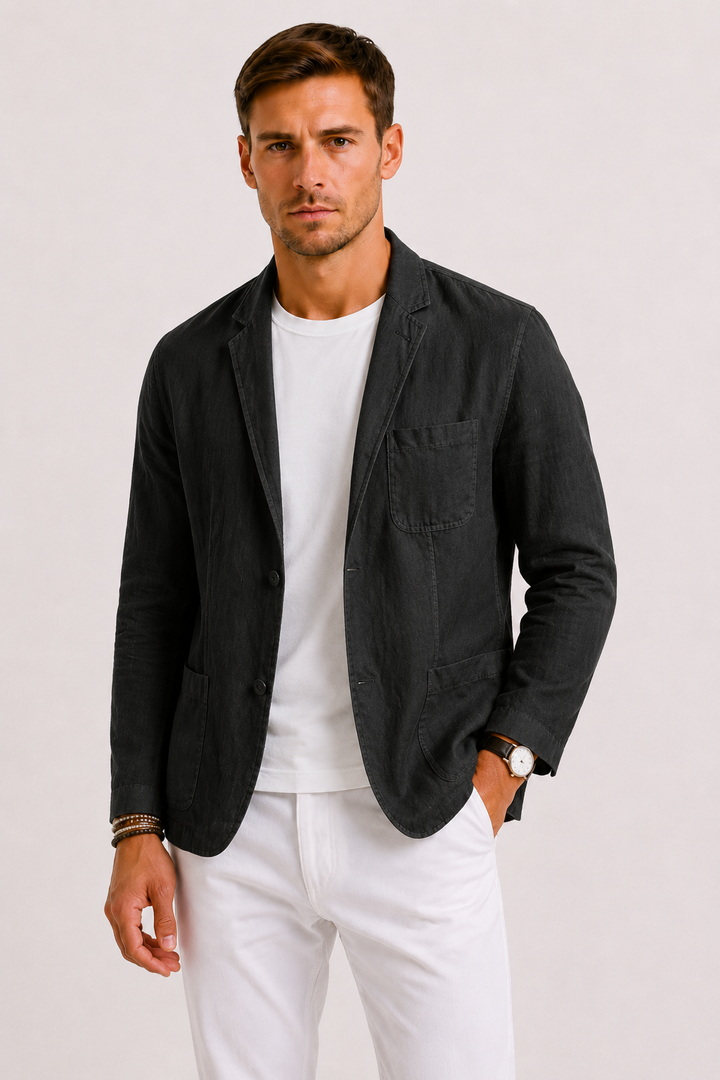 Rory | Relaxed Linen Blend Blazer for Men's Tailoring