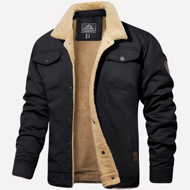 Halston | Cozy Sherpa Button-Front Jacket for Men