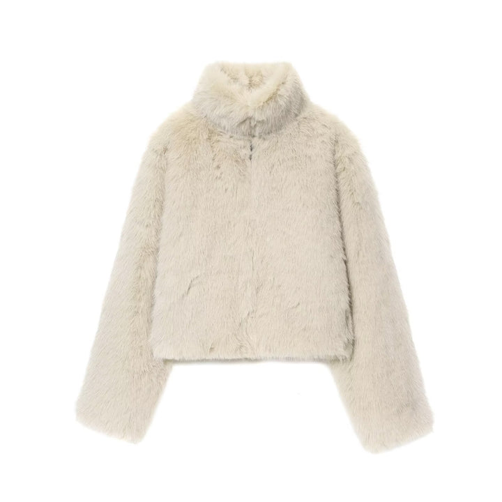 Wilhelmine | Elegant Cropped Faux Fur Jacket For Women