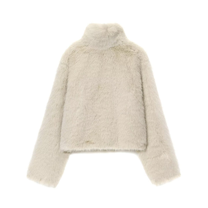 Wilhelmine | Elegant Cropped Faux Fur Jacket For Women