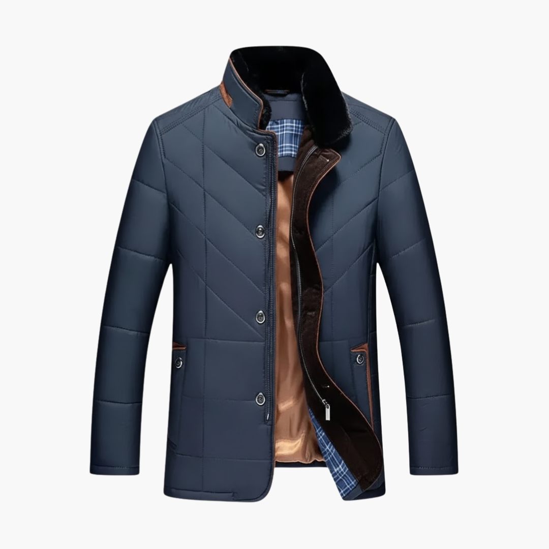 Osric | Warm Quilted Stand-Collar Jacket for Men