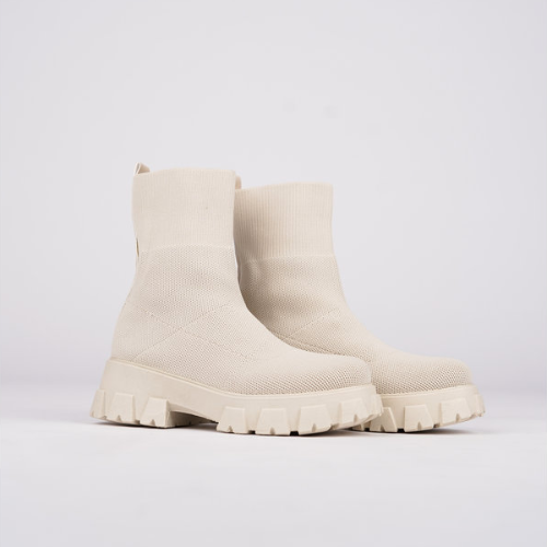 Cressida | Cozy Knit Slip-On Slipper Ankle Boots Women
