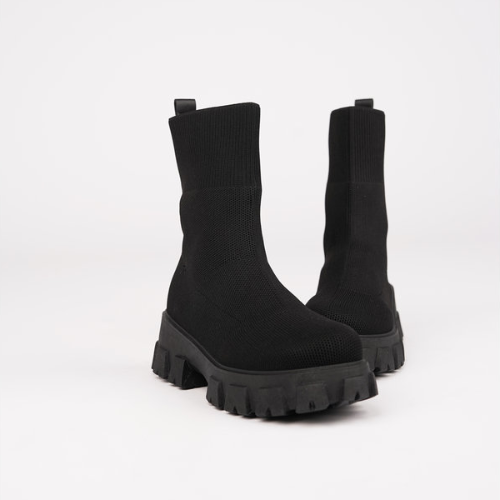 Cressida | Cozy Knit Slip-On Slipper Ankle Boots Women