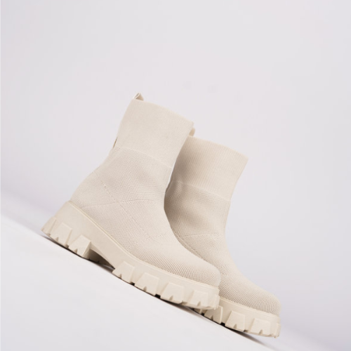 Cressida | Cozy Knit Slip-On Slipper Ankle Boots Women