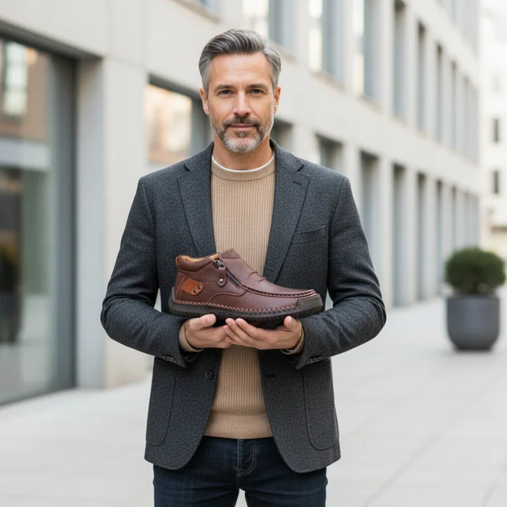 Callahan | Classic Side-Zip Leather Ankle Boots