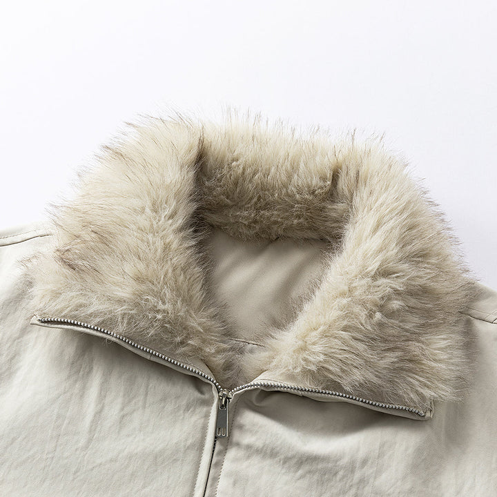 Anders | Warm Faux Fur Lined Jacket for Men's Wind-Resistant Outerwear
