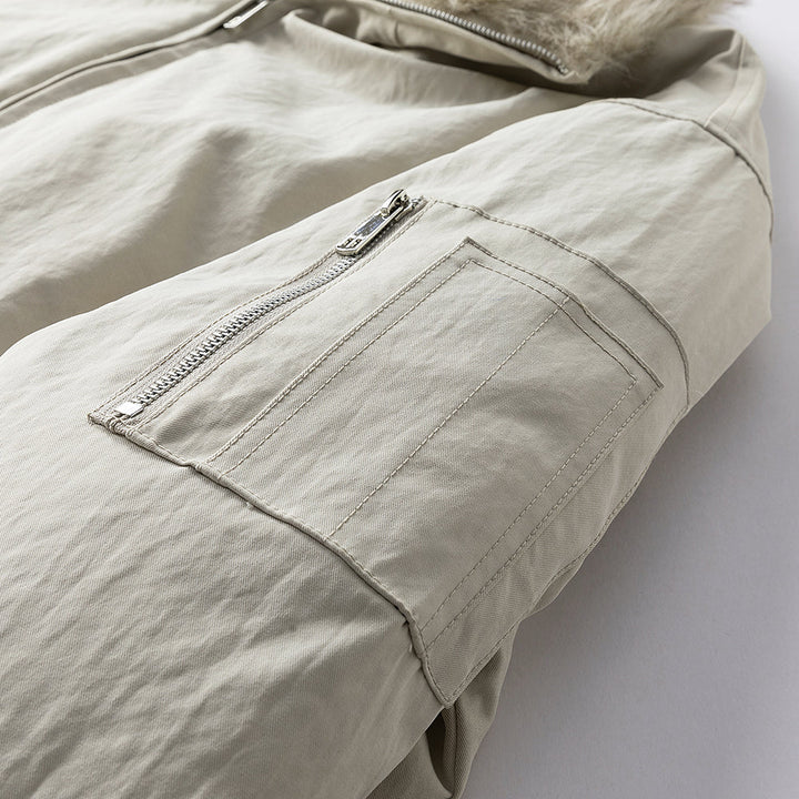 Anders | Warm Faux Fur Lined Jacket for Men's Wind-Resistant Outerwear